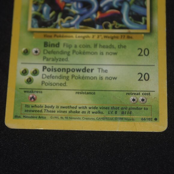 Tangela 066/102 Base Set Regular - Picture 9 of 13